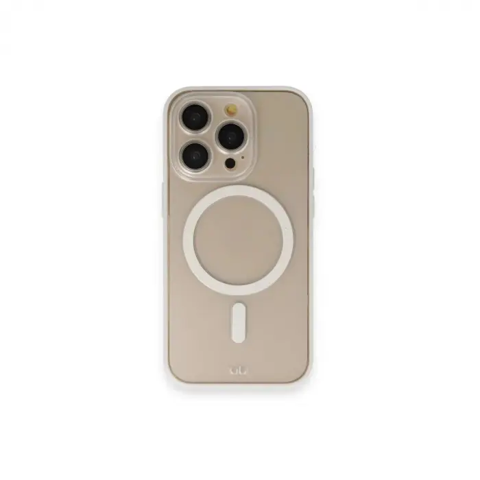 İphone 14 Pro Kılıf Grand Magneticsafe Kapak - Beyaz