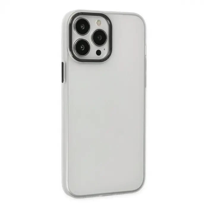İphone 14 Pro Kılıf Modos Metal Kapak - Şeffaf