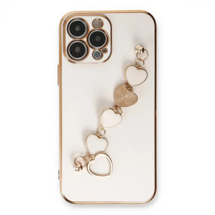 İphone 14 Pro Max Kılıf Esila  - Beyaz
