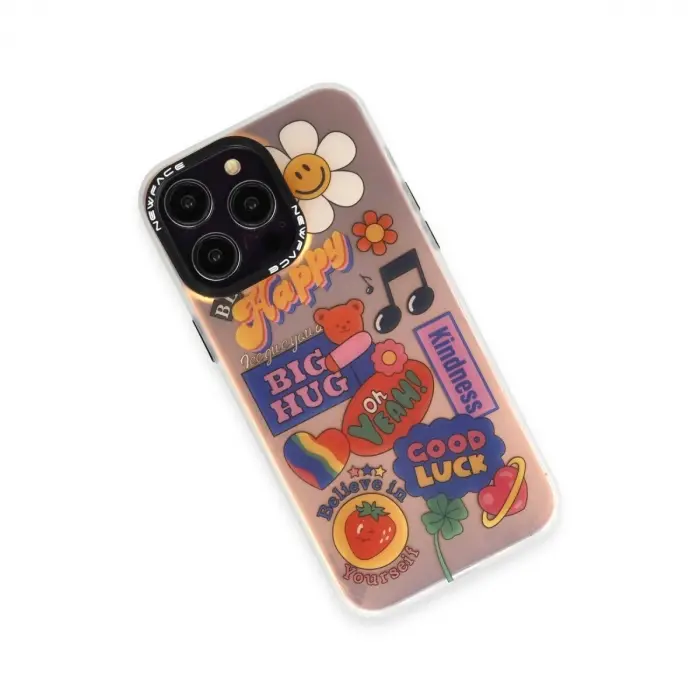 İphone 14 Pro Max Kılıf Estoril Desenli Kapak - Estoril - 15