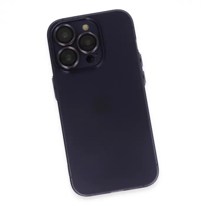 İphone 14 Pro Max Kılıf Luko Lens  - Derin Mor