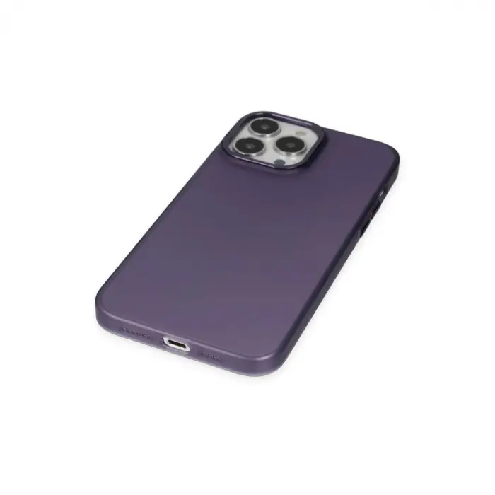 İphone 14 Pro Max Kılıf Modos Metal Kapak - Derin Mor