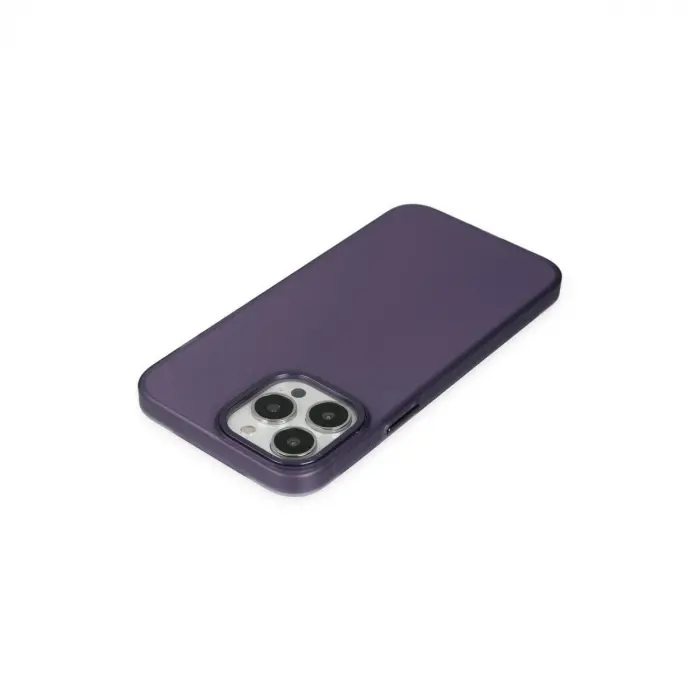 İphone 14 Pro Max Kılıf Modos Metal Kapak - Mor