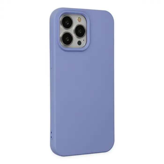 İphone 14 Pro Max Kılıf Nano İçi Kadife  - Lila