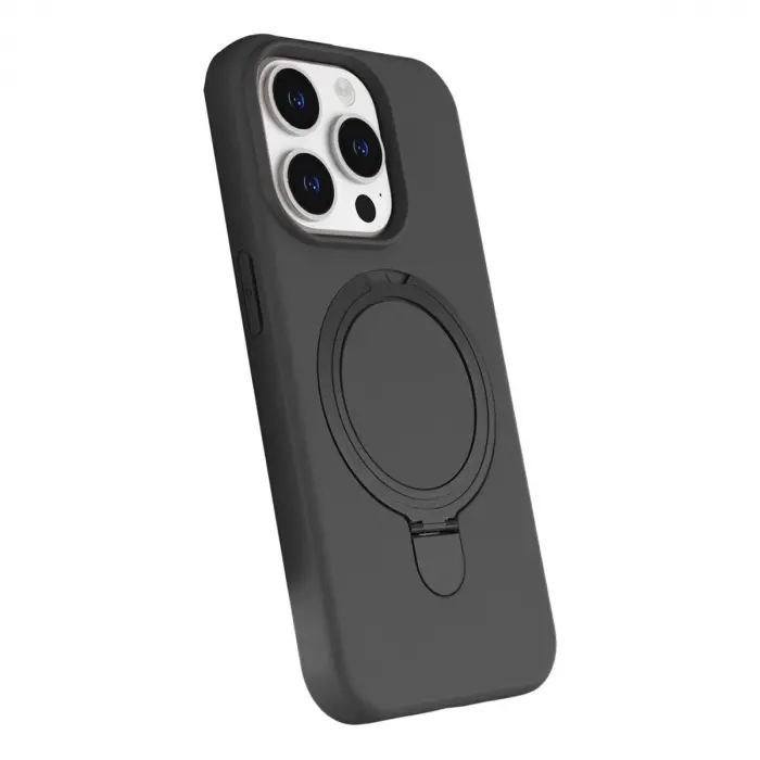 İphone 14 Pro Max Regal Magsafe Standlı Kapak - Titan Gri