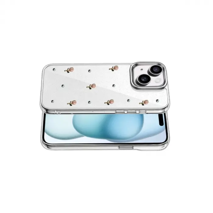 İphone 15 Plus Fiyonk Desenli Kapak - Desen 6