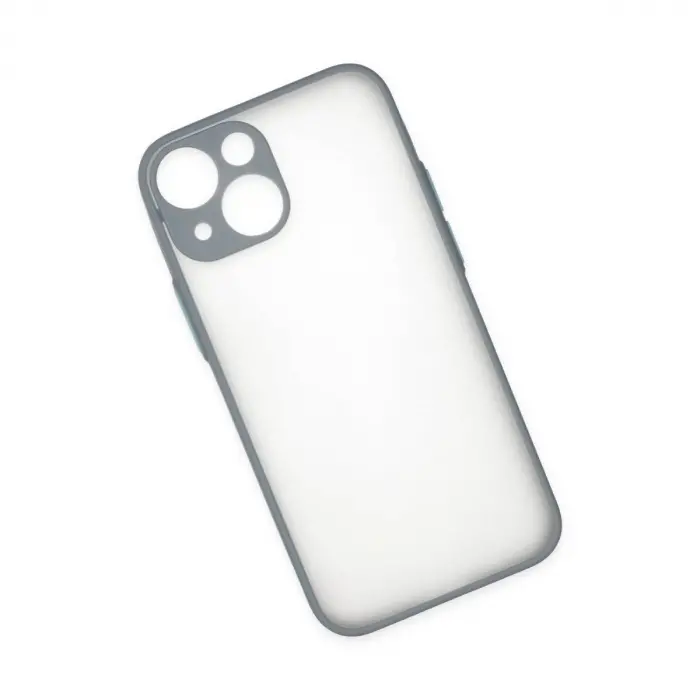 İphone 15 Plus Kılıf Montreal  Kapak - Gri