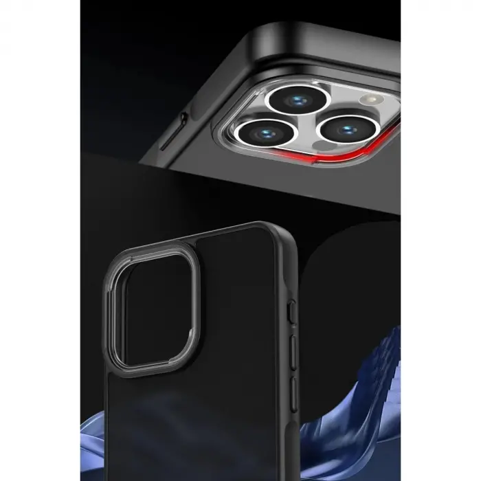 İphone 15 Pro Max Kılıf Elegant Kapak - Derin Mor