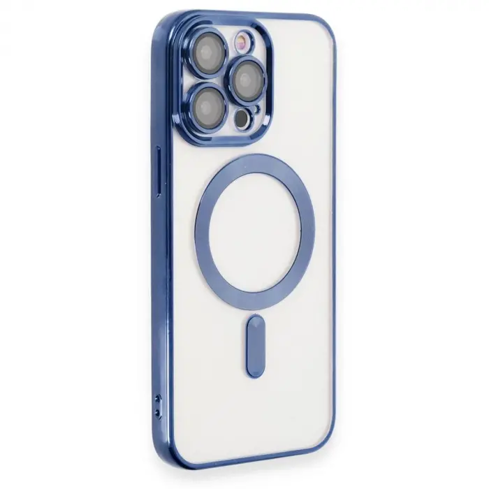 İphone 15 Pro Max Kılıf Kross Magneticsafe Kapak - Lacivert
