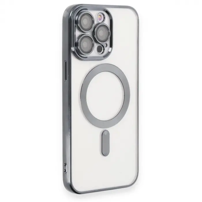 İphone 15 Pro Max Kılıf Kross Magneticsafe Kapak - Titan Gri