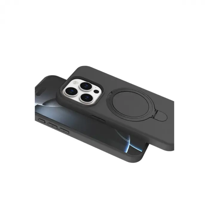 İphone 15 Pro Max Regal Magsafe Standlı Kapak - Titan Gri