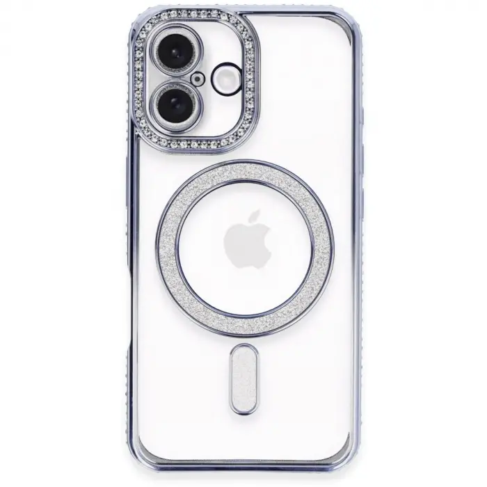 İphone 16 Kılıf Joke Simli Magneticsafe Kılıf - Mi