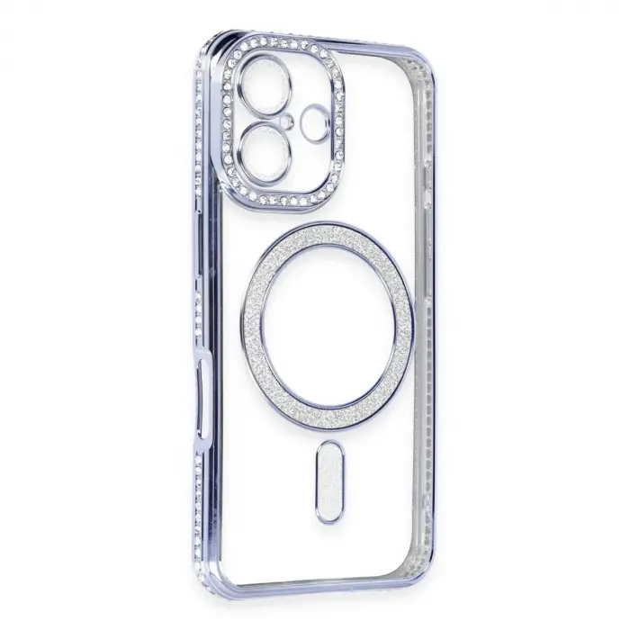 İphone 16 Kılıf Joke Simli Magneticsafe Kılıf - Mi