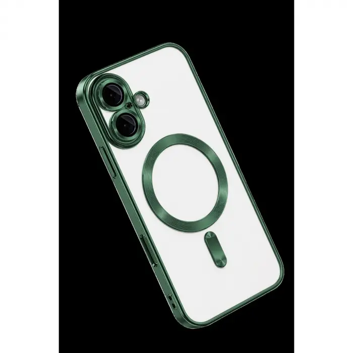 İphone 16 Kılıf Kross Magneticsafe Kapak - Koyu Yeşil