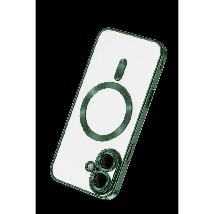 İphone 16 Kılıf Kross Magneticsafe Kapak - Koyu Yeşil