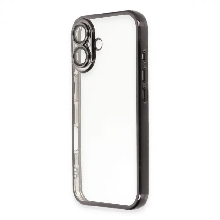 İphone 16 Plus Kılıf  Lensli  - Siyah