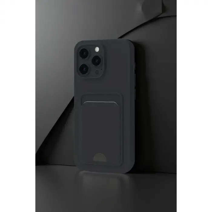 İphone 16 Pro Kılıf Kelvin Kartvizitli  - Siyah