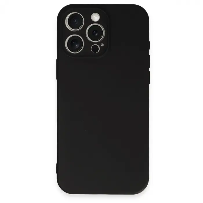 İphone 16 Pro Kılıf Nano İçi Kadife  - Siyah