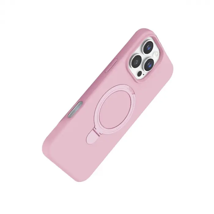 İphone 16 Pro Max Regal Magsafe Standlı Kapak - Açık Pembe