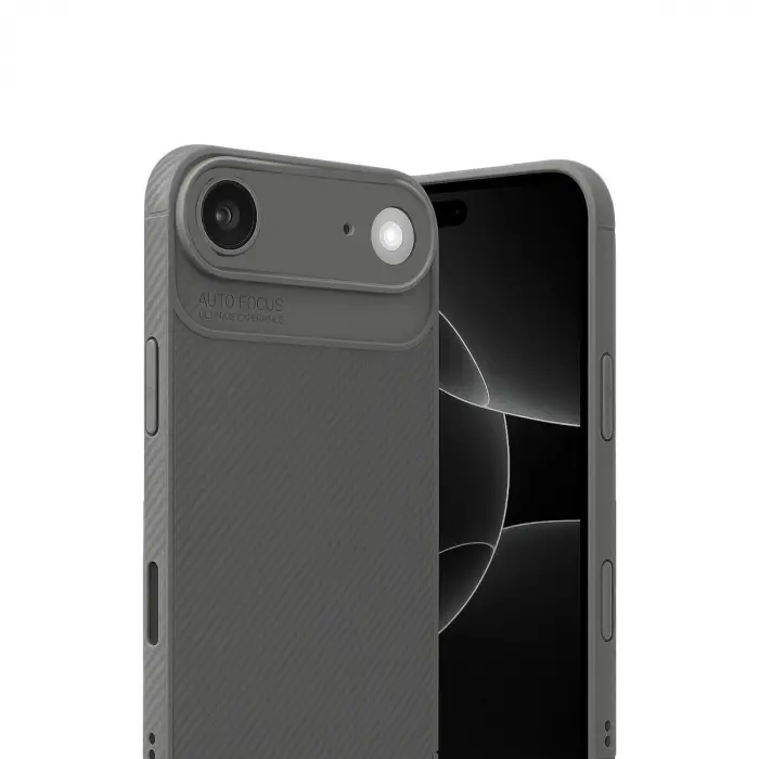 İphone 17 Air Auto Fus Karbon Kapak - Gri