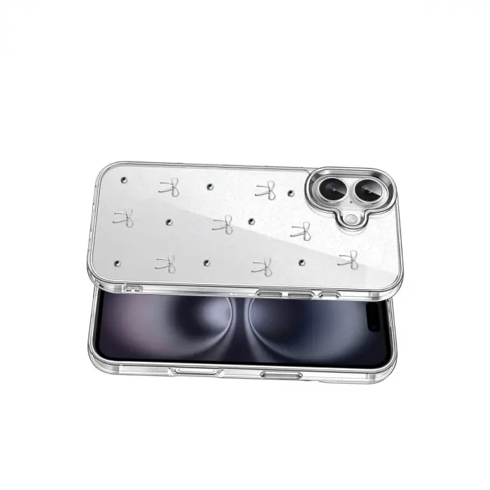 İphone 17 Fiyonk Desenli Kapak - Desen 5