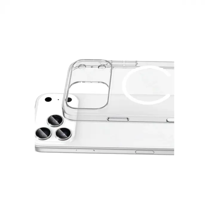 İphone 17 Pro Combo Sert Şeffaf Magsafe Kapak - Şeffaf