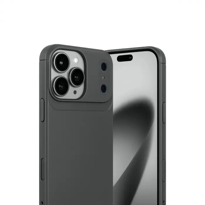 İphone 17 Pro Max Auto Fus Karbon Kapak - Gri