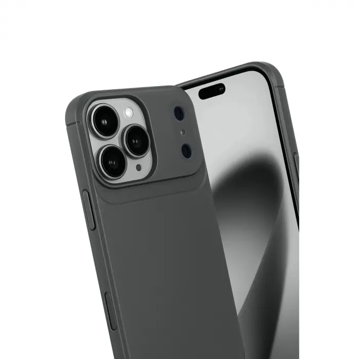 İphone 17 Pro Max Auto Fus Karbon Kapak - Gri