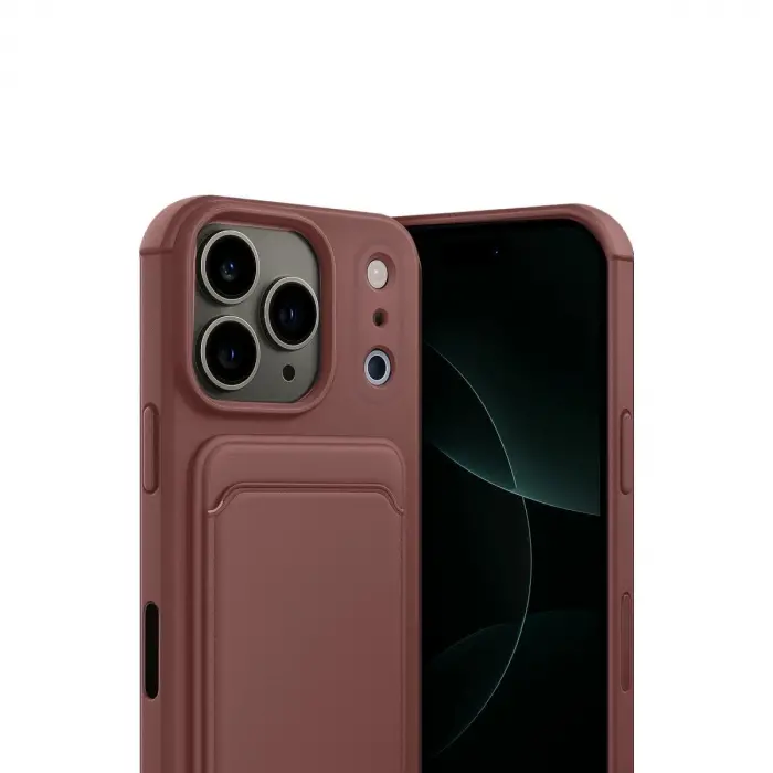 İphone 17 Pro Max Kelvin Kartvizitli  - Bordo