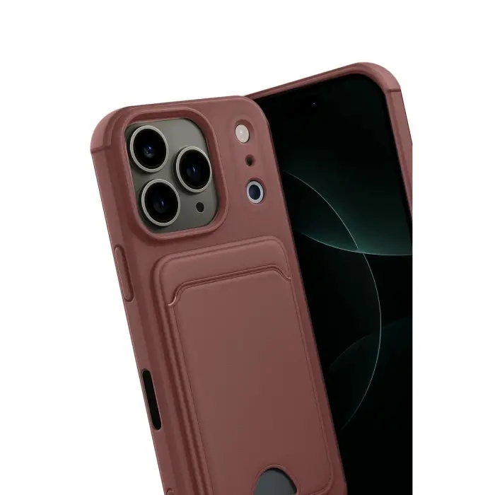 İphone 17 Pro Max Kelvin Kartvizitli  - Bordo