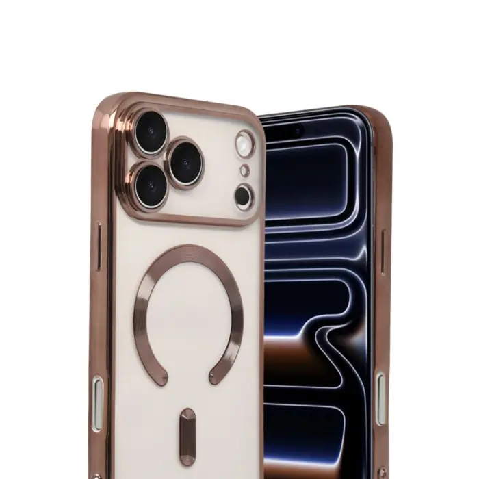 İphone 17 Pro Max Kross Magneticsafe Kapak - Çöl Titanyum