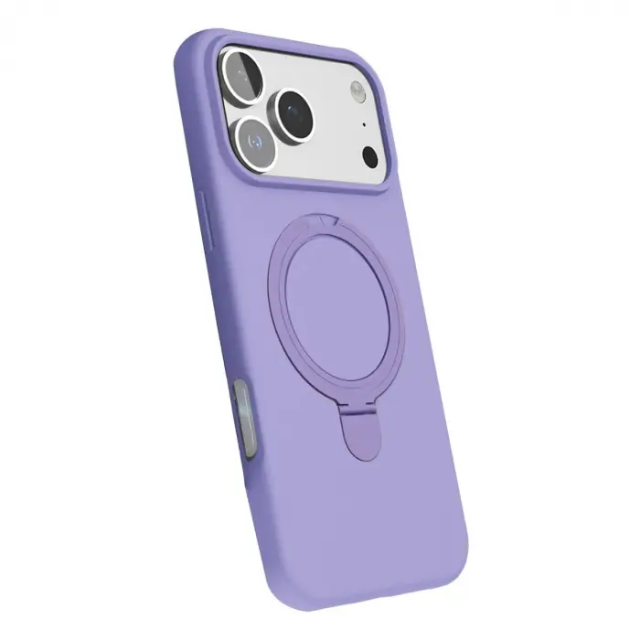 İphone 17 Pro Max Regal Magsafe Standlı Kapak - Lila