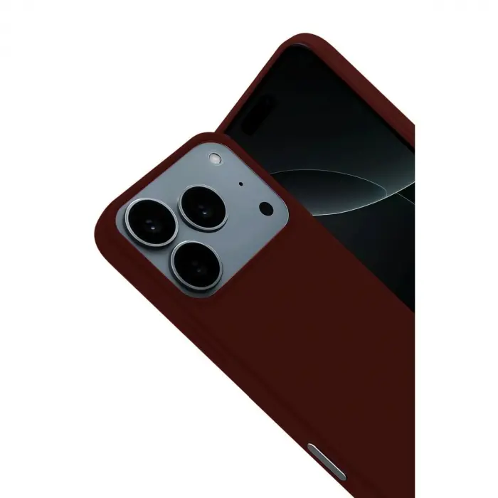 İphone 17 Pro Nano İçi Kadife  - Bordo