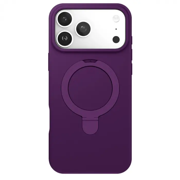 İphone 17 Pro Regal Magsafe Standlı Kapak - Derin Mor