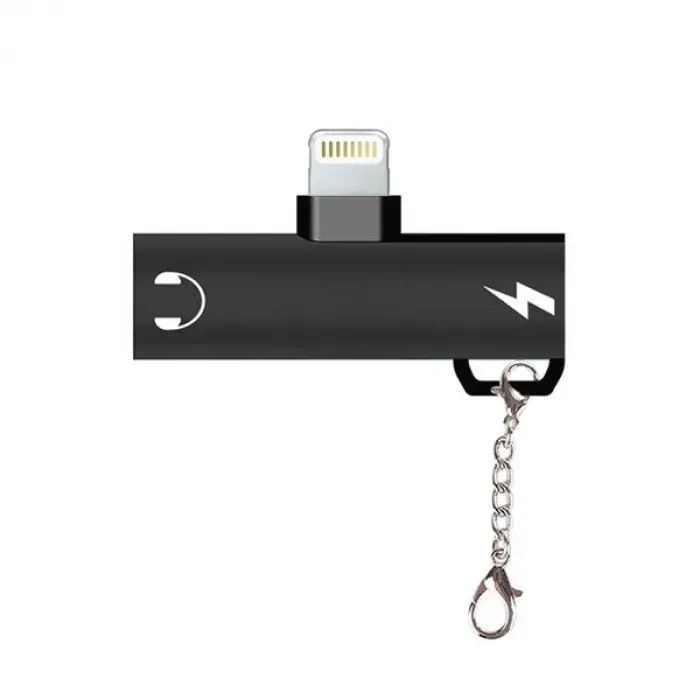 İPhone 3.5mm Kulaklık Ve Şarj Dönüştürücü Başlık Adaptör-(5775)
