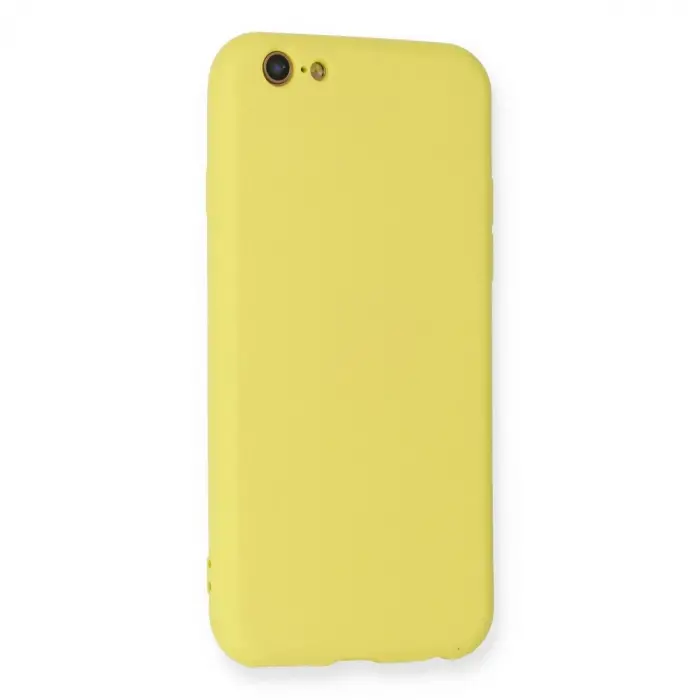 İphone 6 Kılıf Nano İçi Kadife  - Sarı