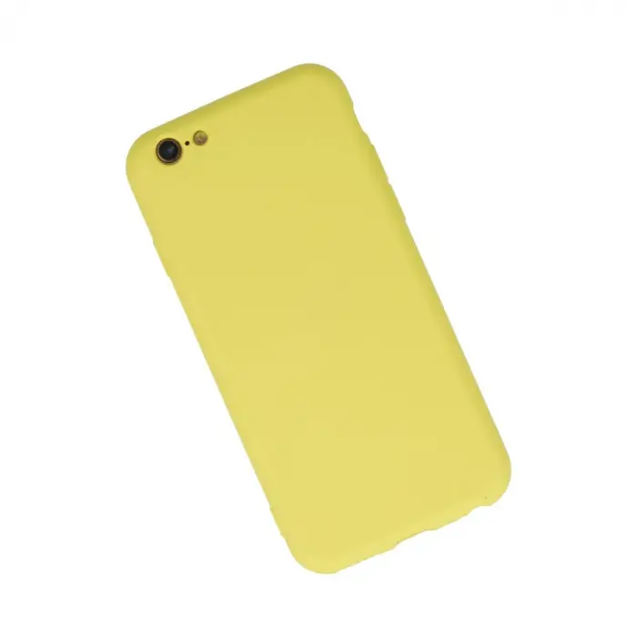 İphone 6 Plus Kılıf Nano İçi Kadife  - Sarı