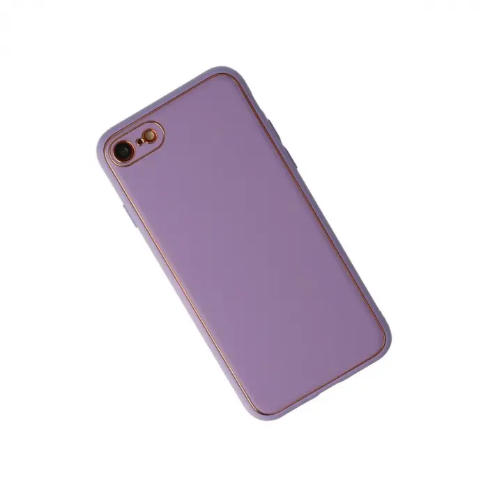 İphone 7 Kılıf Co Deri  Kapak - Lila