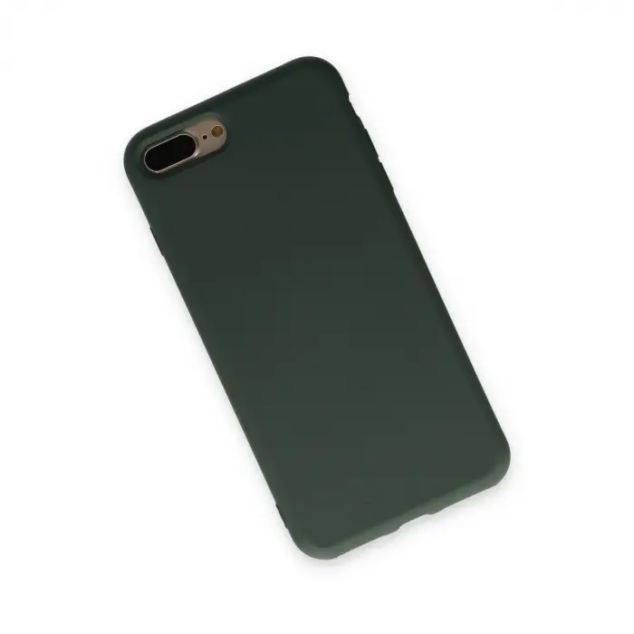 İphone 7 Plus Kılıf Nano İçi Kadife  - Koyu Yeşil