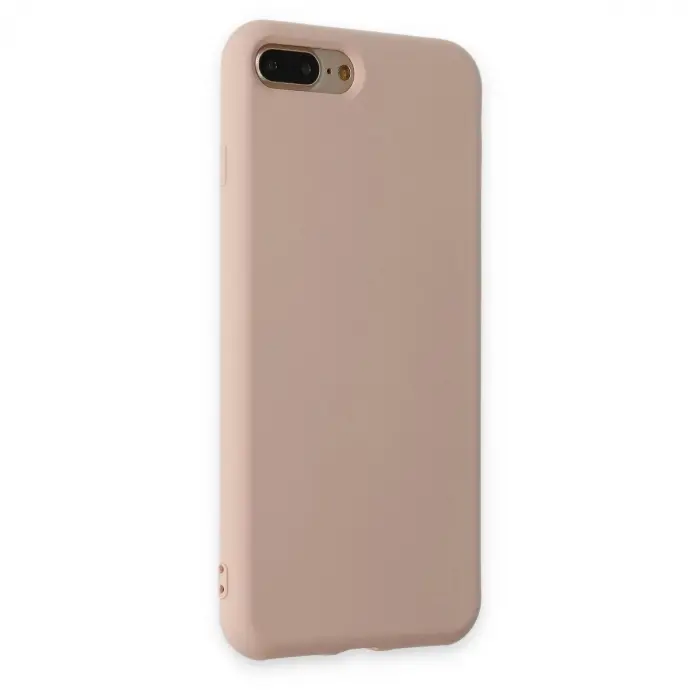 İphone 7 Plus Kılıf Nano İçi Kadife  - Pudra