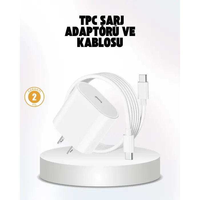 iPhone ve iPad Uyumlu 20W Güvenli USB-C Hızlı Şarj Adaptörü