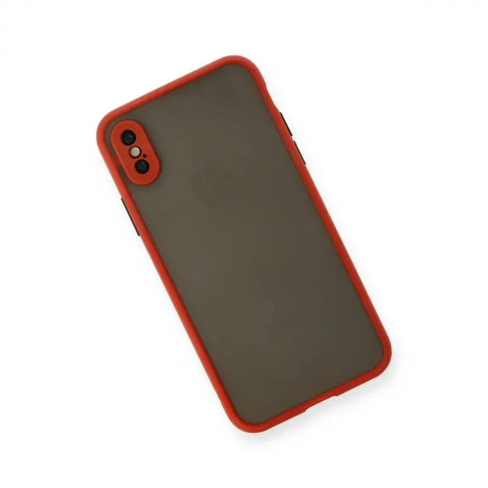 İphone X Kılıf Montreal  Kapak - Kırmızı