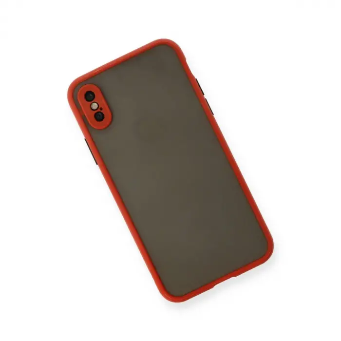 İphone X Kılıf Montreal  Kapak - Kırmızı