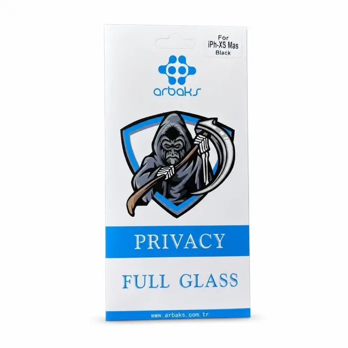 iPhone XS Max / 11 Pro Max – Arbaks Privacy Full Glass Hayalet Kırılmaz Cam