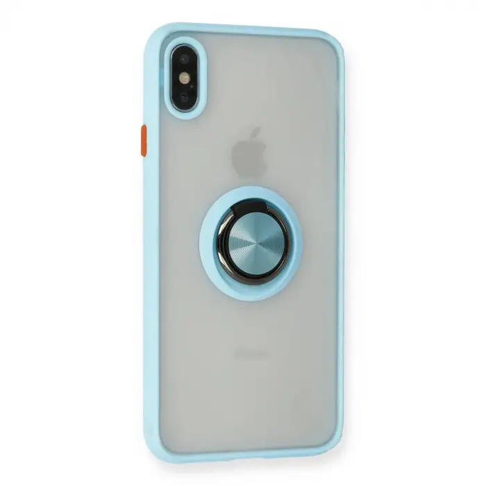 İphone Xs Max Kılıf Montreal Yüzüklü  Kapak - Buz Mi