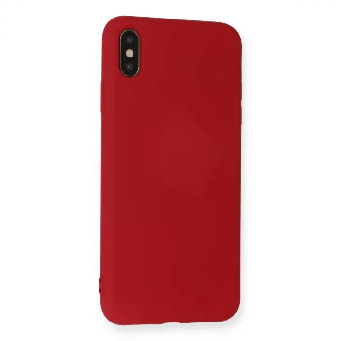 İphone Xs Max Kılıf Nano İçi Kadife  - Kırmızı