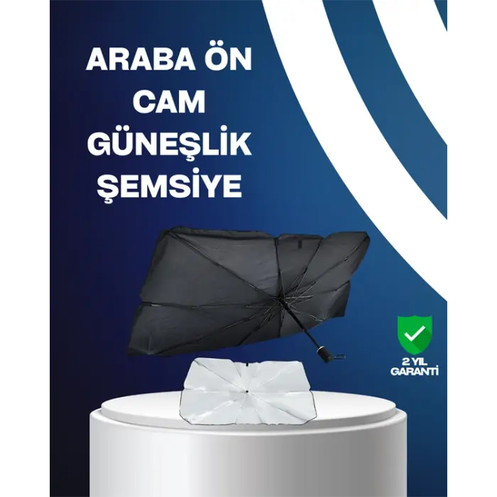Isı ve UV Engelleyici Güneşlik – 360° Bükülebilir Şemsiye Sapı ile Konfor