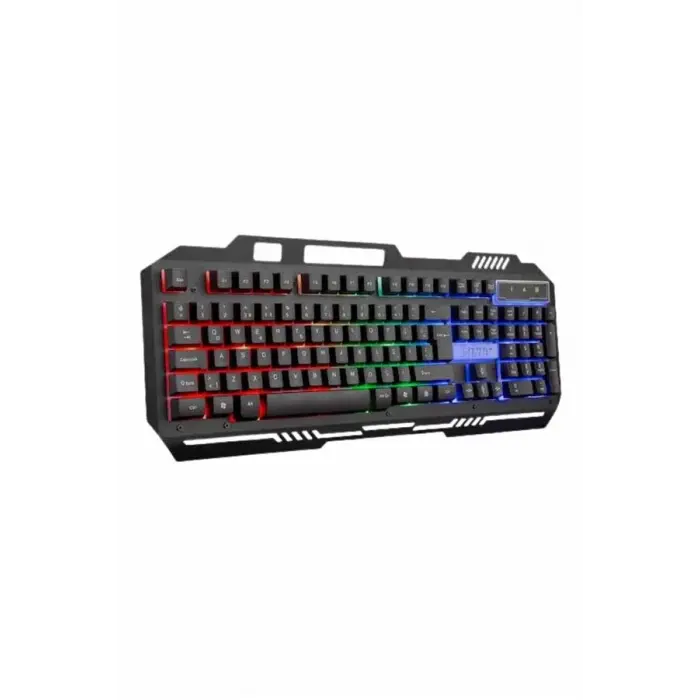Işıklı Oyuncu Q Klavye Mouse Seti Siyah Gaming Oyuncu Klavye