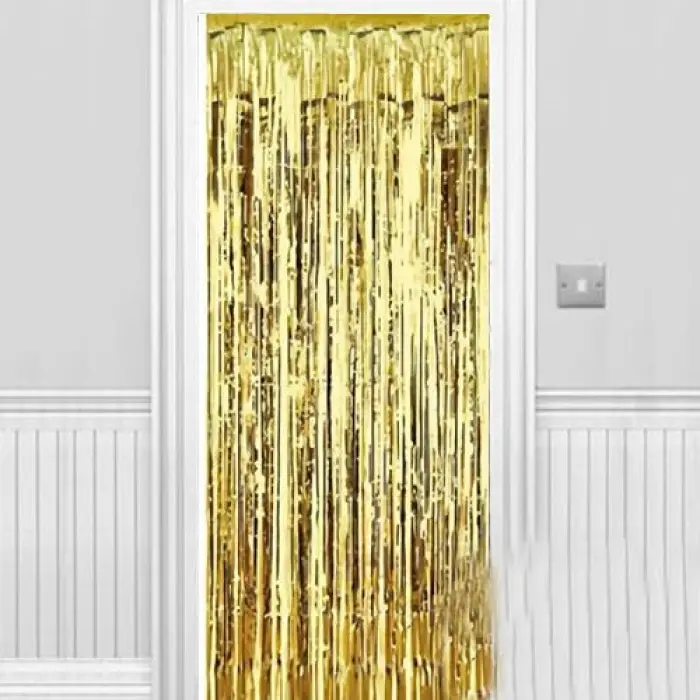 Işıltılı Duvar Ve Kapı Perdesi Gold 90x200 Cm Bx40