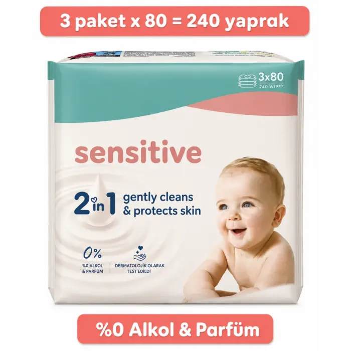 Islak Havlu Mendil 3lü 240 Yaprak